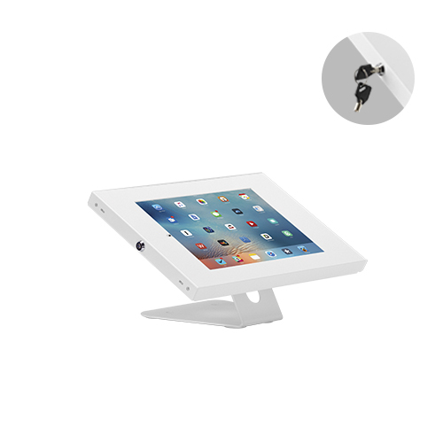 [MPBT-PAD34-02] Brateck Anti-Theft Wall-Mounted/Countertop Tablet Holder  Fit most 9.7' to 11' tablets( iPad, iPad Air, iPad Pro, - White
