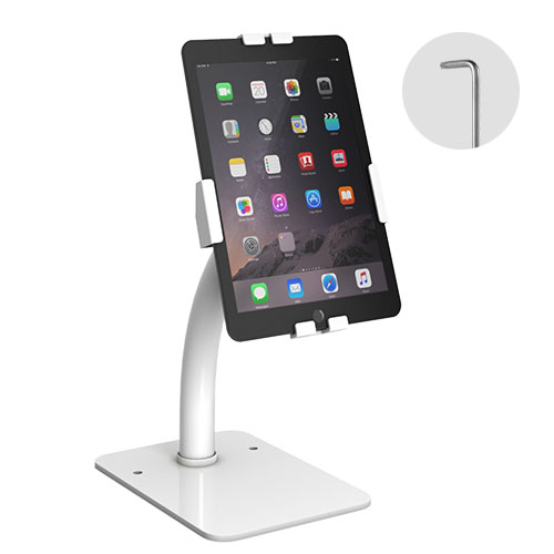 [MPBT-PAD33-03] Brateck MPBT-PAD33-03 Universal Anti-Theft Tablet Countertop Fit most  7.9' to 11' Tablets - White