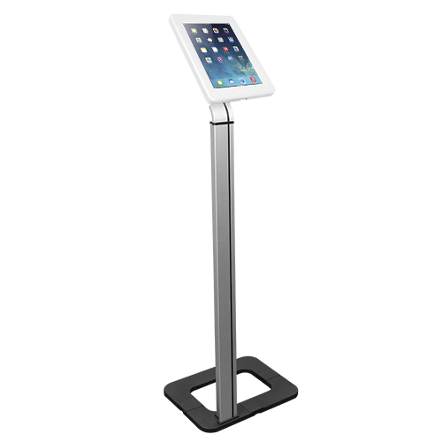 [MPBT-PAD15-01] Brateck Anti-theft Tablet Kiosk Floor Stand with Aluminum Base Fit Screen Size  9.7'-10.1' (LS)